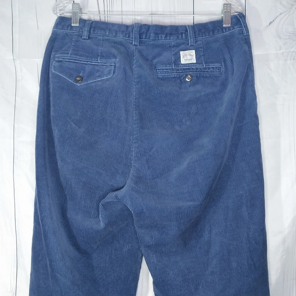 Polo Ralph Lauren Vintage 90's Men's Blue Corduroy Pants - Picture 10 of 16